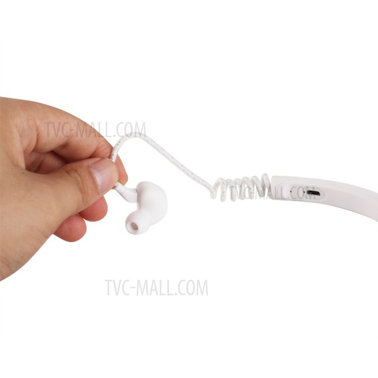 Auriculares De Conducción ósea M12 Bluetooth Inalámbrica 5.0 Deportes Auricular - Blanco-4
