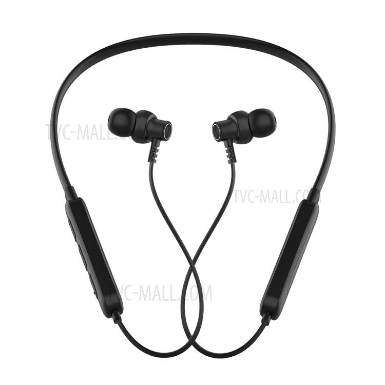 ME-T15 Waterproof Sweatproof Neckband Bluetooth 5.0 Wireless Headphones - Black-1