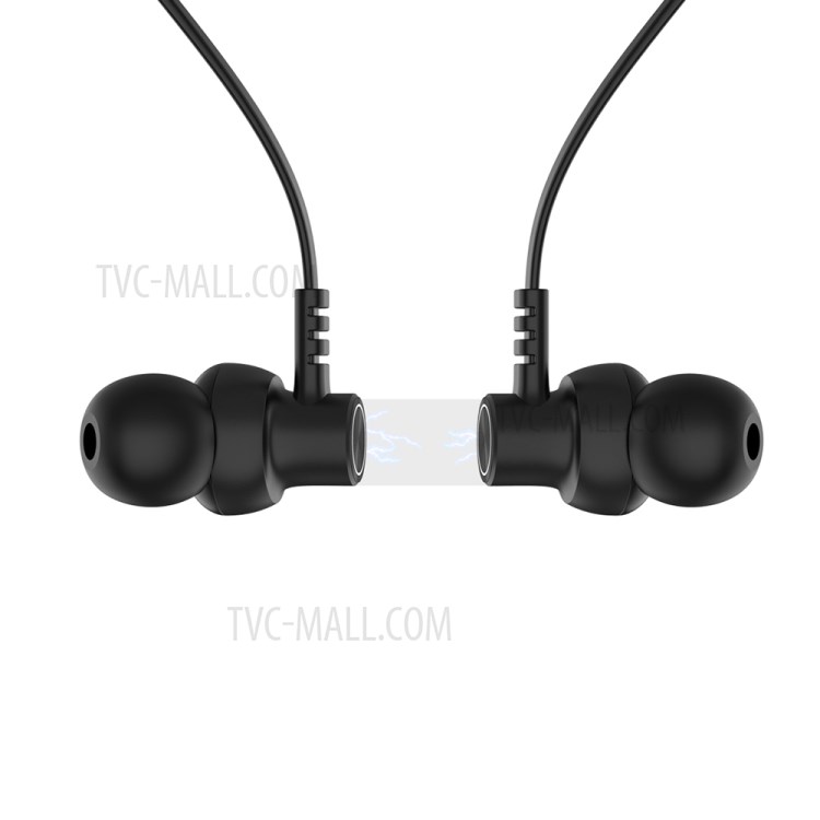 ME-T15 Waterproof Sweatproof Neckband Bluetooth 5.0 Wireless Headphones - Black-2