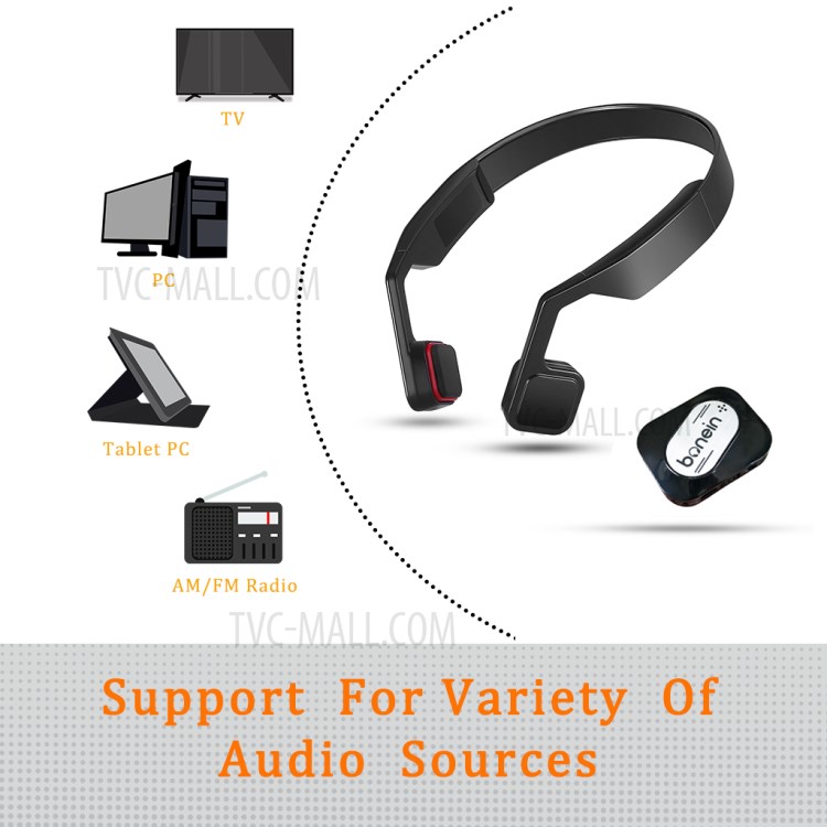 BN-701T Bone Conduction Bluetooth Wireless Headphones Hearing Aids Portable Sports Headset for Elderly-2