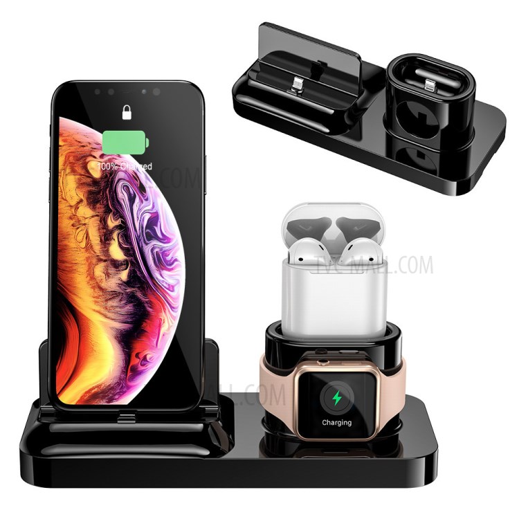 RAXFLY 3-in-1 Phone Magnetic Charger Holder Wireless Charger for iPhone AirPods Apple Watch-1