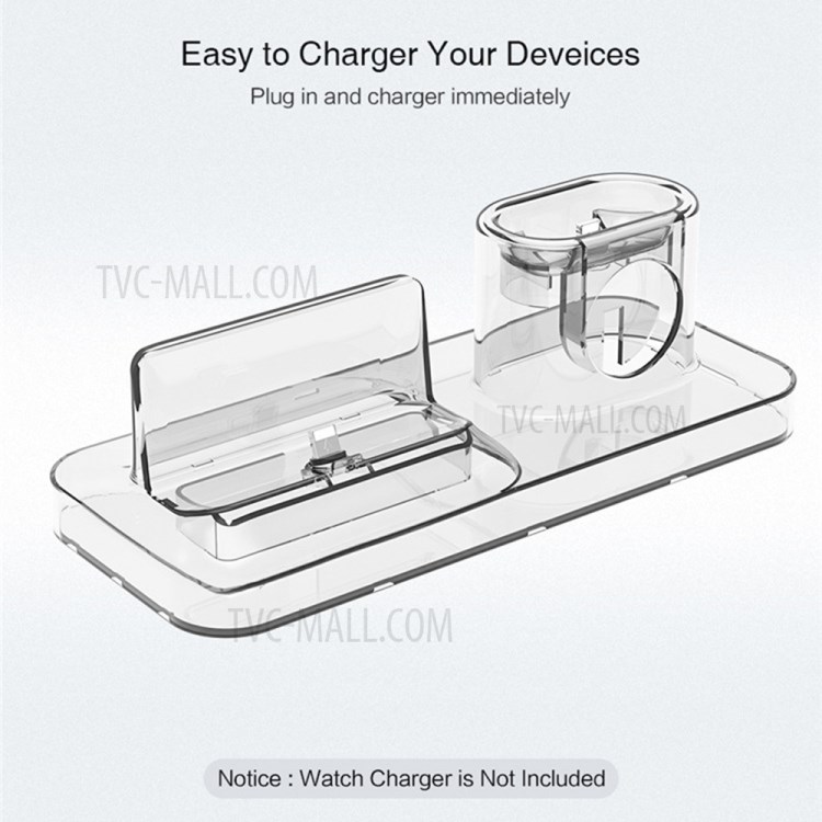 RAXFLY 3-in-1 Phone Magnetic Charger Holder Wireless Charger for iPhone AirPods Apple Watch-3