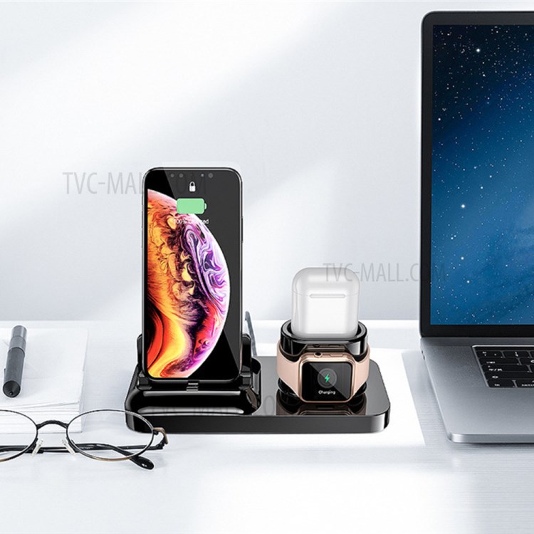 RAXFLY 3-in-1 Phone Magnetic Charger Holder Wireless Charger for iPhone AirPods Apple Watch-7