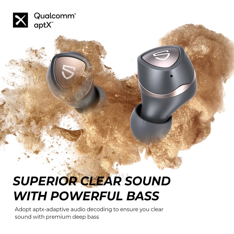 SOUNDPEATS Sonic Wireless Bluetooth 5.2 Earphones CVC Noise Reduction Earbuds In-Ear Stereo Headset with Charging Box-3