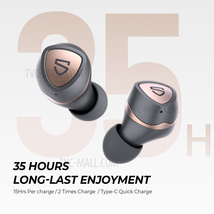SOUNDPEATS Sonic Wireless Bluetooth 5.2 Earphones CVC Noise Reduction Earbuds In-Ear Stereo Headset with Charging Box-4