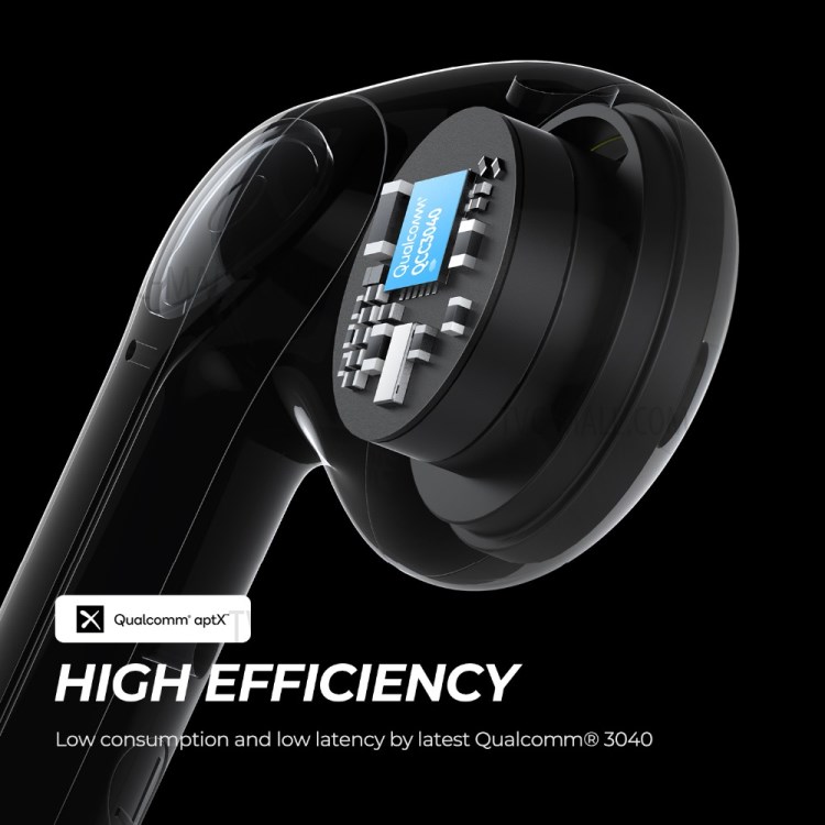 SOUNDPEATS TrueAir2 True Wireless Bluetooth Earphones CVC Noise Reduction Earbuds Stereo In-Ear Headsets - Black-3