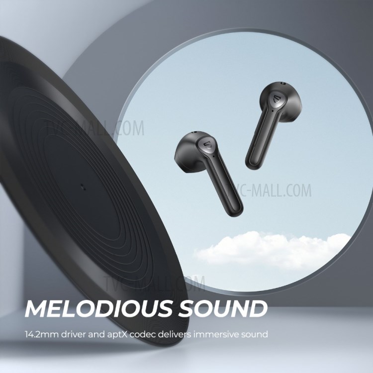 SOUNDPEATS TrueAir2 True Wireless Bluetooth Earphones CVC Noise Reduction Earbuds Stereo In-Ear Headsets - Black-4