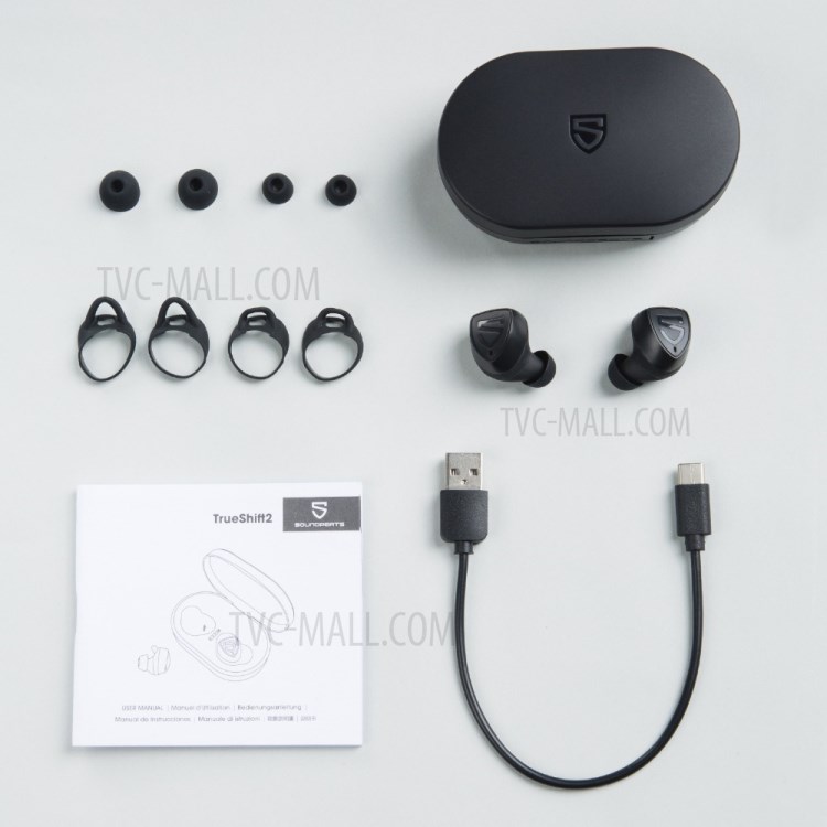 SOUNDPEATS Trueshift 2 True Wireless Bluetooth Earphones Touch Control IPX7 Waterproof Earbuds Stereo Sports Headset-8