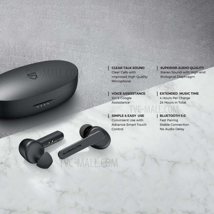 SOUNDPEATS Truecapsule True Wireless TWS Bluetooth 5.0 Erabuds Auto-Pair Earphones Headset-2