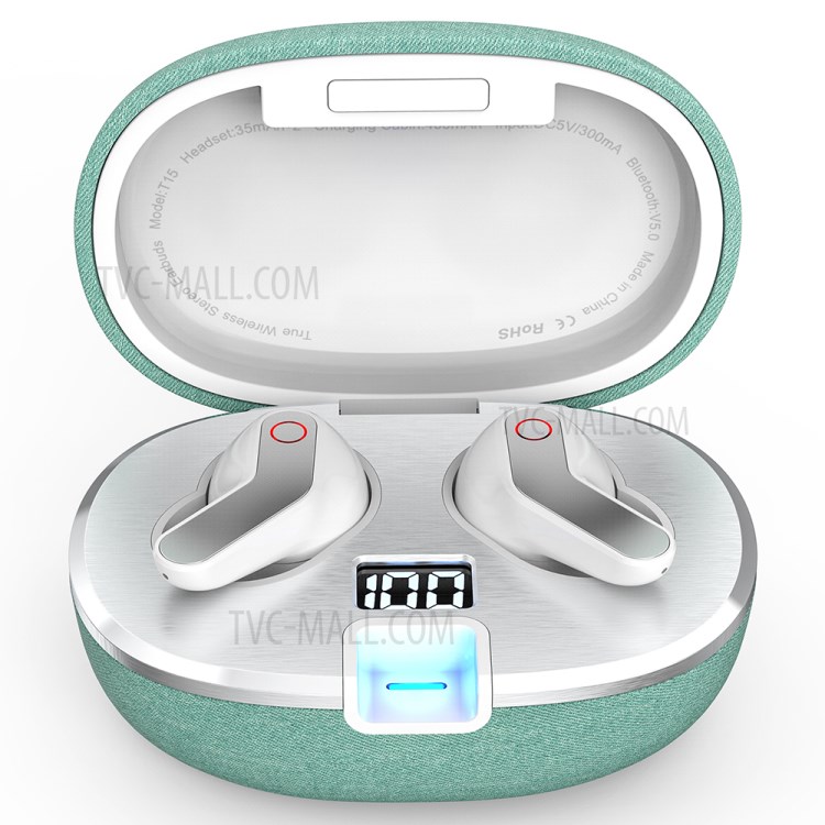 ONIKUMA T15 Wireless Headphones Bluetooth 5.0 Earphone Bass Stereo Earbuds - Green-2