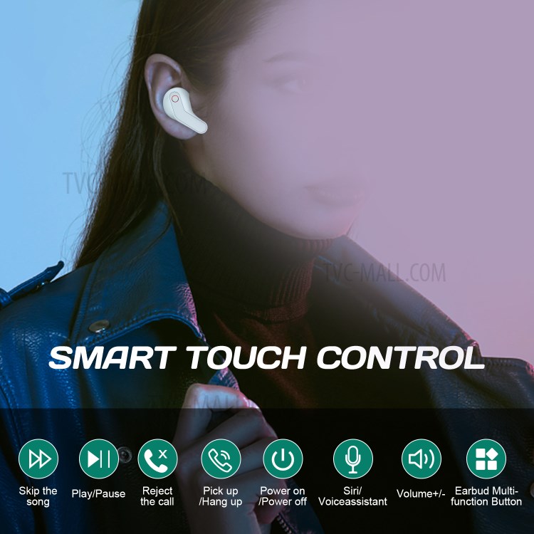 ONIKUMA T15 Wireless Headphones Bluetooth 5.0 Earphone Bass Stereo Earbuds - Green-5