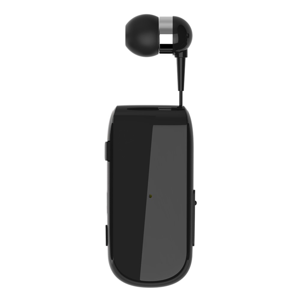 Business Wireless Bluetooth Headset Telescopic Type Collar Clip HD Sound Quality Earphone with Mic - Black-9
