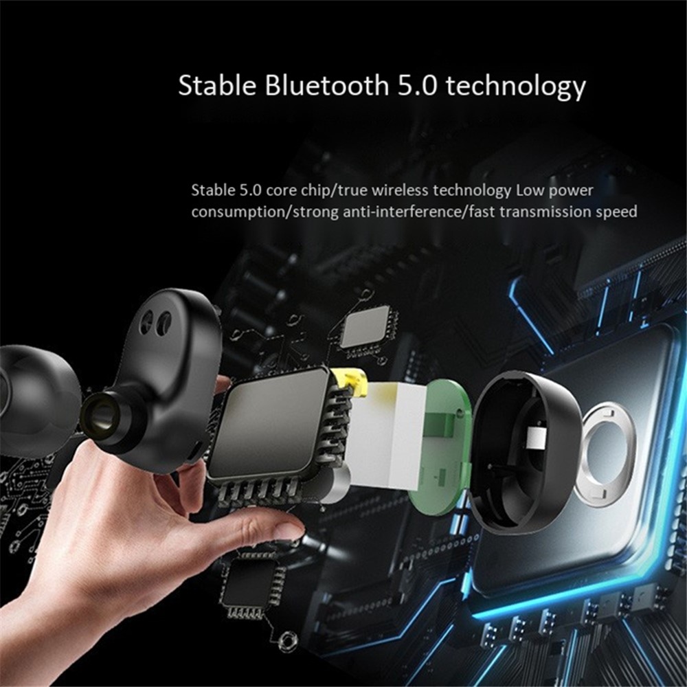 ZEALOT T1 TWS Wireless Touch Sport Earphone Bluetooth 5.0 Mini Earbuds Music Calling Headset with Charging Case-4