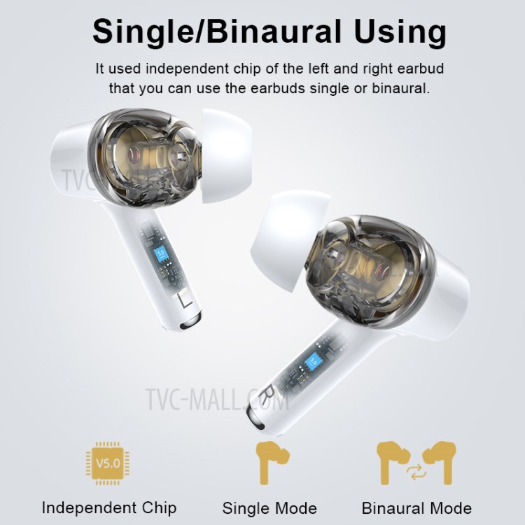 LANGSDOM GT4 Dual Moving Coil TWS Bluetooth 5.0 Wireless Earphone Mini Earbuds Gaming Calling Touch Stereo Headset-4