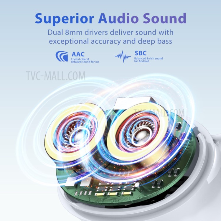 LANGSDOM GT4 Dual Moving Coil TWS Bluetooth 5.0 Wireless Earphone Mini Earbuds Gaming Calling Touch Stereo Headset-6