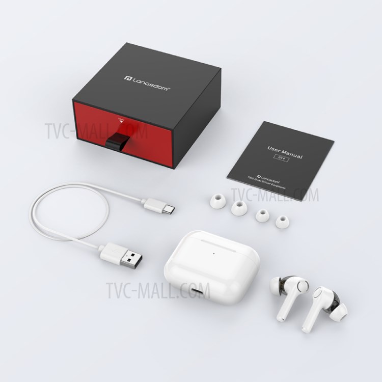 LANGSDOM GT4 Dual Moving Coil TWS Bluetooth 5.0 Wireless Earphone Mini Earbuds Gaming Calling Touch Stereo Headset-8