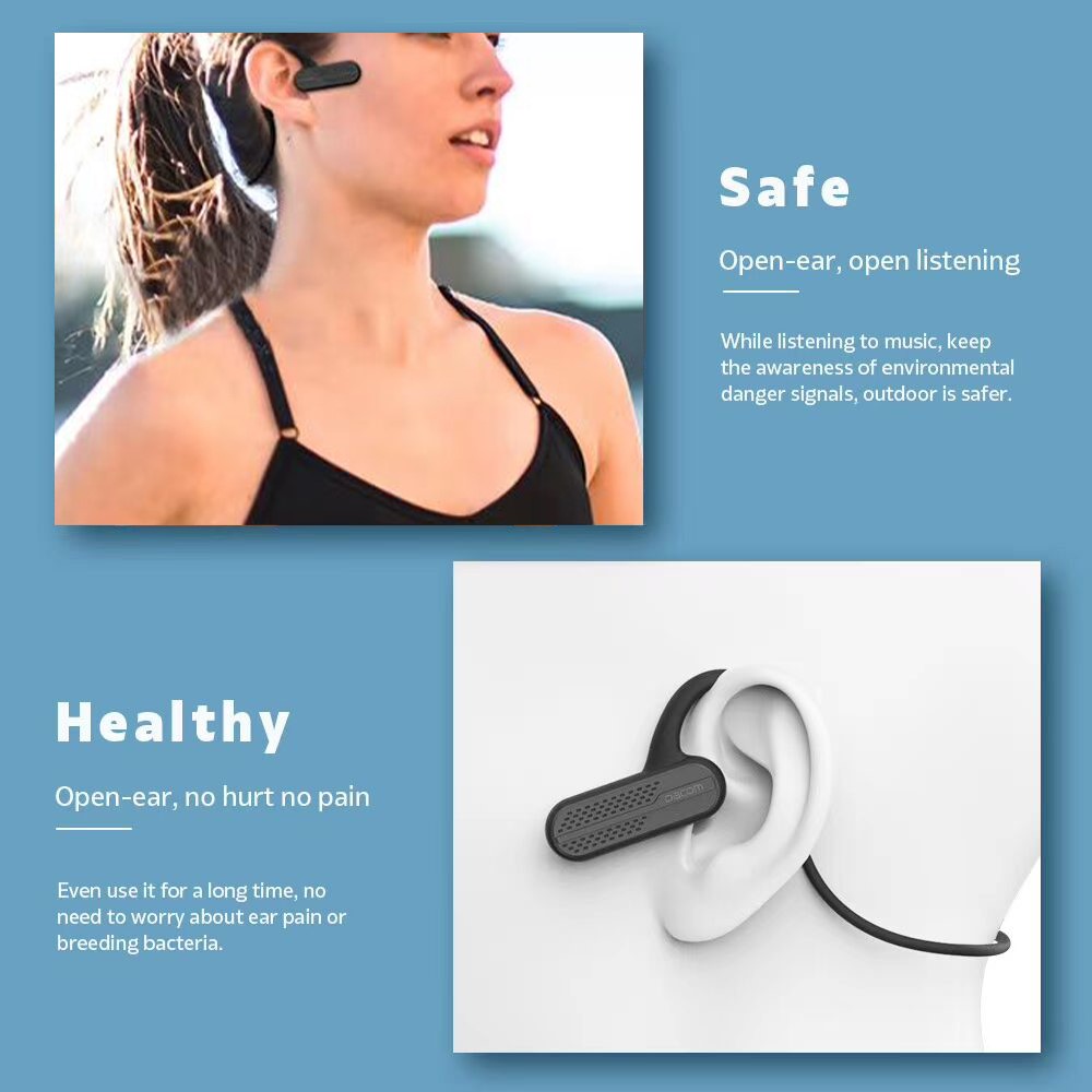 DACOM AirWings G56 MP3 Sports Bluetooth Headphone 8GB Player Open-Ear Wireless Headset Earphone-6
