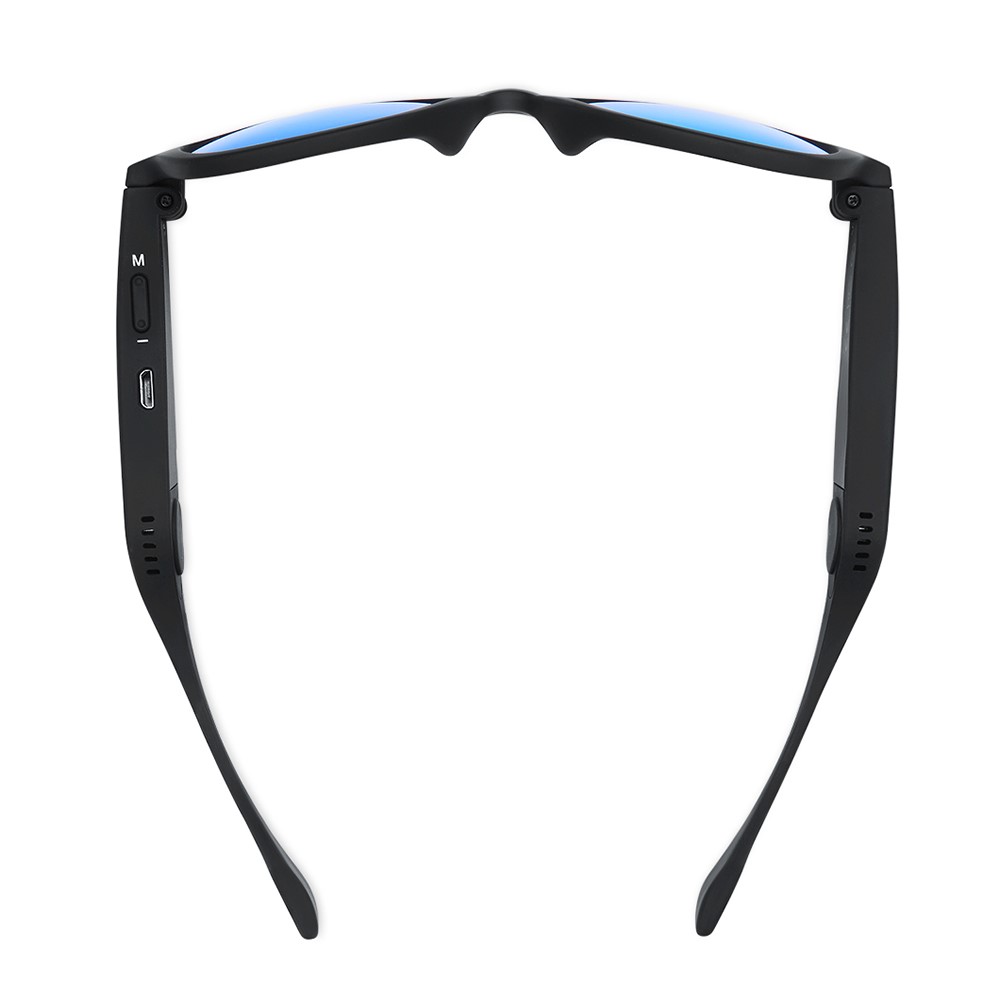 G1 Bone Conduction Smart Audio Sunglasses Wireless Bluetooth Earphone Anti-Blue Light Music Glasses with Hands-free - Black/Blue-4