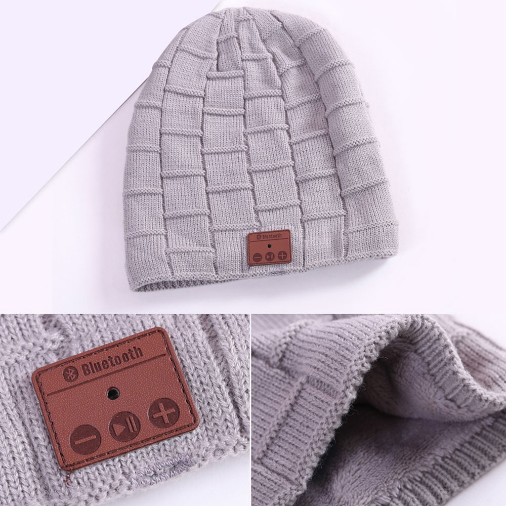 RG5 Bluetooth Beanie Hat Bluetooth Speaker Hat Adjustable Bluetooth Cap Wireless Smart Speakerphone Cap for Outdoor Sports - Black-5
