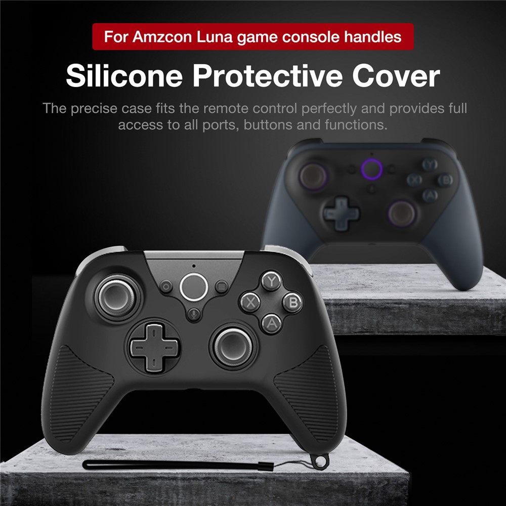 Anti-Slip Grip Silicone Cover Protector Case for SONY PS5 Controller - Black-4