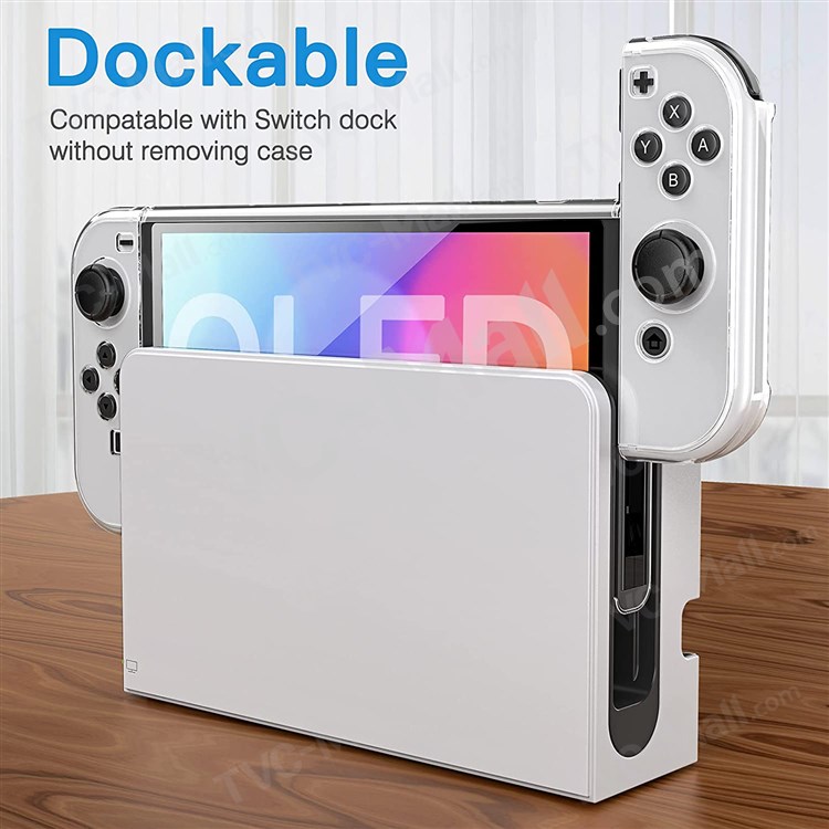 Transparent Shockproof Anti-Scratch Hard PC Cover for Nintendo Switch Oled-6