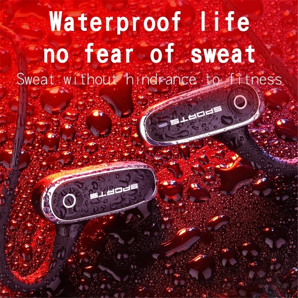 G68 Air Bone Conduction Wireless Bluetooth Headset IPX5 Waterproof Ear Hook Headphones Portable Lightweight Sports Earphones with Mic - Black-3
