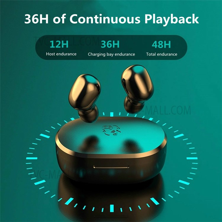 DG09 Pro TWS Wireless Earphone Bluetooth 5.2 Noise Reduction HIFI Music Gaming Headset - White-5