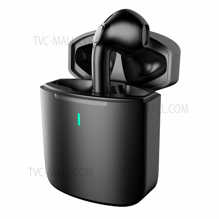 M11 Wireless Stereo Bluetooth Headset IPX5 Waterproof Earbuds BT 5.0 TWS Earbuds Low Power Consumption Earphones with Touch Control Type-C Charging Port - Black-2