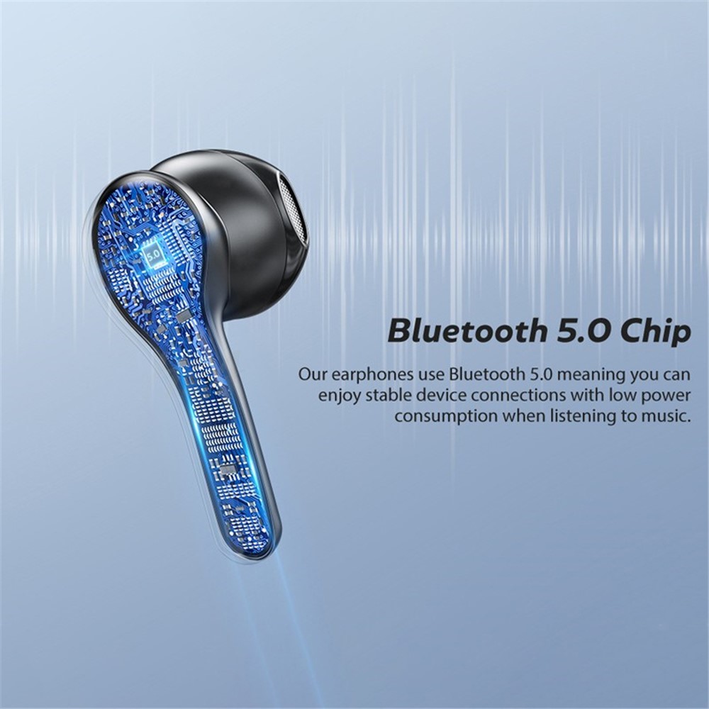 K28 TWS Wireless Bluetooth Earphones Waterproof Noise Canceling Stereo Sports Headphones - Black-7