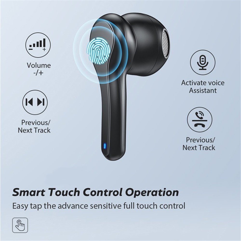 K28 TWS Wireless Bluetooth Earphones Waterproof Noise Canceling Stereo Sports Headphones - Black-9