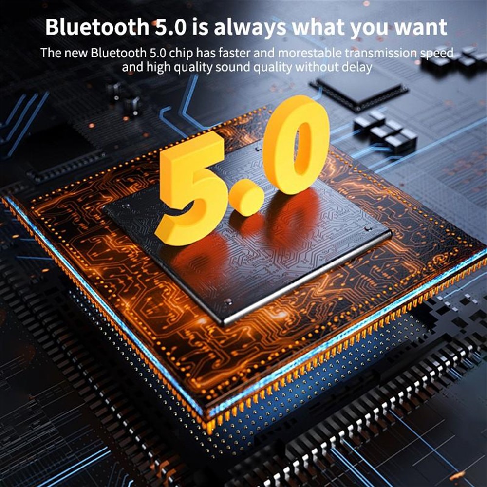 W21 892-d TWS Bluetooth 5.0 Wireless Sports Earbuds HiFi Stereo Music Calling Headset with Charging Case - Blue-3