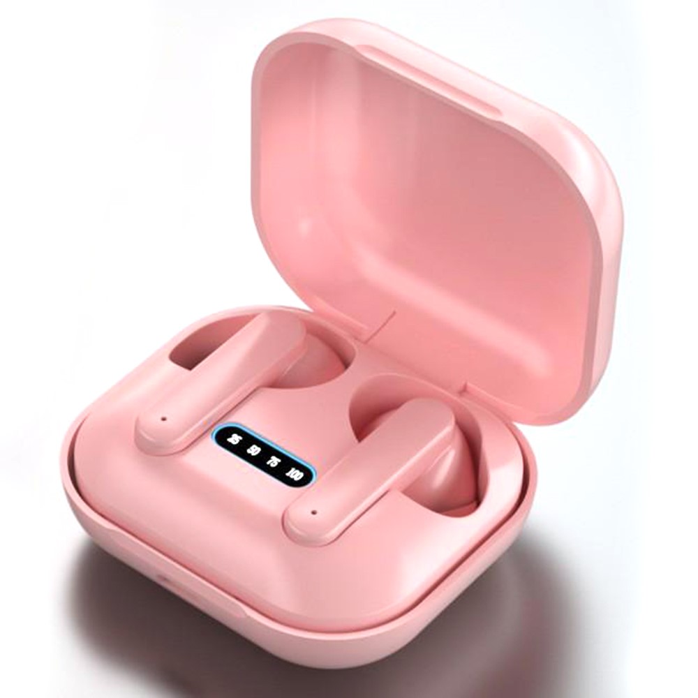 W21 892-d TWS Bluetooth 5.0 Wireless Sports Earbuds HiFi Stereo Music Calling Headset with Charging Case - Pink-1