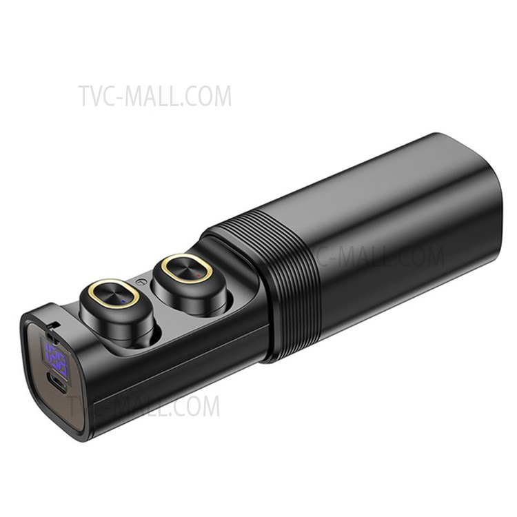T&G Tg909 Mini Dual Channel Bluetooth Headset IPX4 Waterproof TWS In-Ear Earbuds Wireless Stereo Headset (CE) - Gold-1