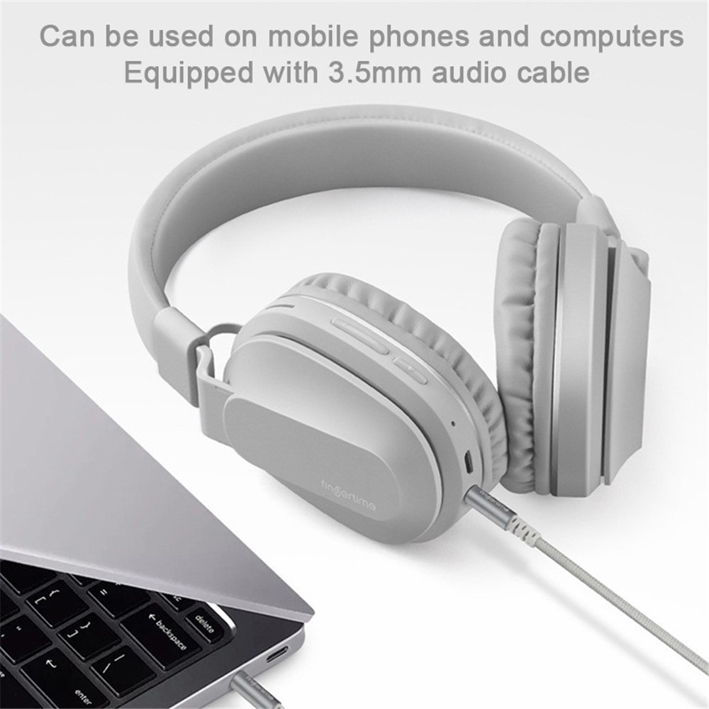 PFINGERTIME P2 Folding Portable Bluetooth Headset Built-in Mic Stereo Wireless Headphone with Soft Leather Earmuffs Compatible with PCs/Mobile Phones/Tablets - Pink-6
