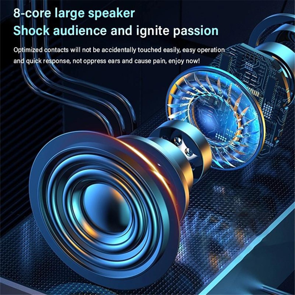 KJ-8 TWS Wireless Bluetooth 5.2 Touch Earphone Digital Display Music Game Headset with Phone Charging Function - Black-9