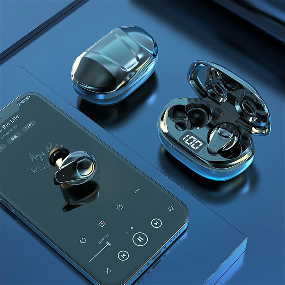 YH09 TWS Wireless Bluetooth Earphone Earbuds LED Digital Display Waterproof Noise Cancelling Music Game Sports Headset-7
