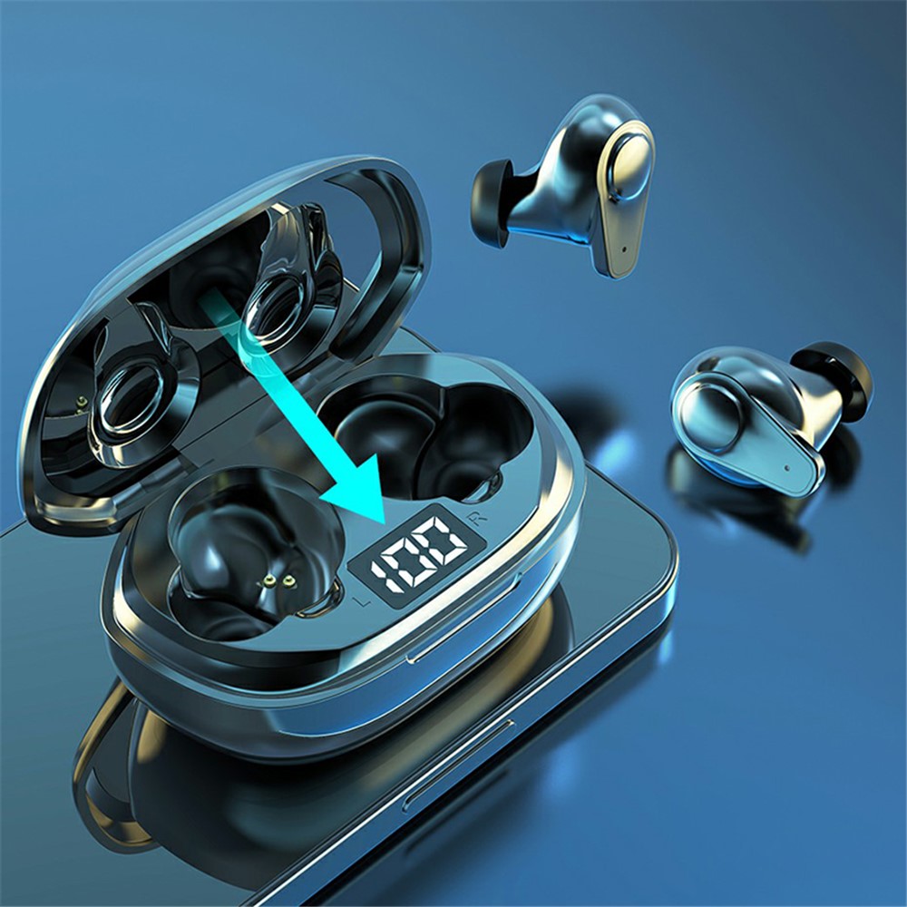 YH09 TWS Wireless Bluetooth Earphone Earbuds LED Digital Display Waterproof Noise Cancelling Music Game Sports Headset-9