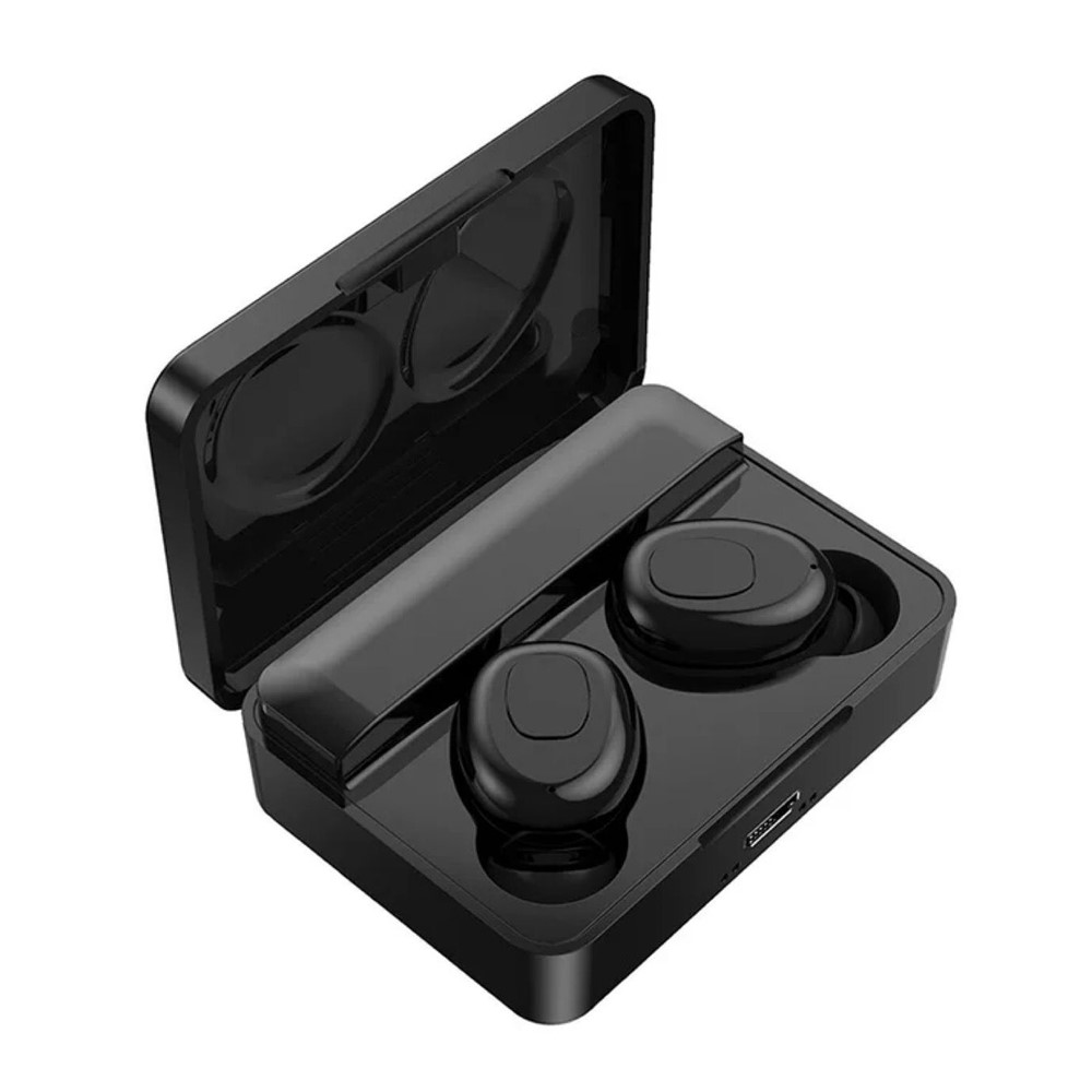 T10 TWS Wireless Bluetooth 5.0 Earphone Earbuds HiFi Stereo Music Mini Touch Waterproof Sports In-ear Headset - Black-1