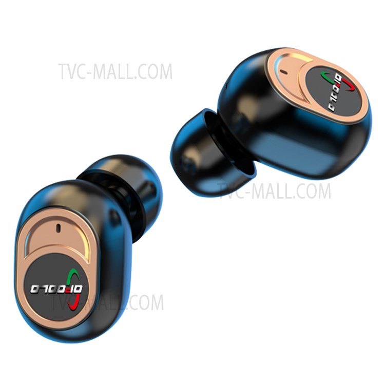 OPOOLO HQ11 TWS Bluetooth 5.0 Headset Wireless Earphone Stereo Touch Control Earbuds Waterproof Sports Headphones - Black-2