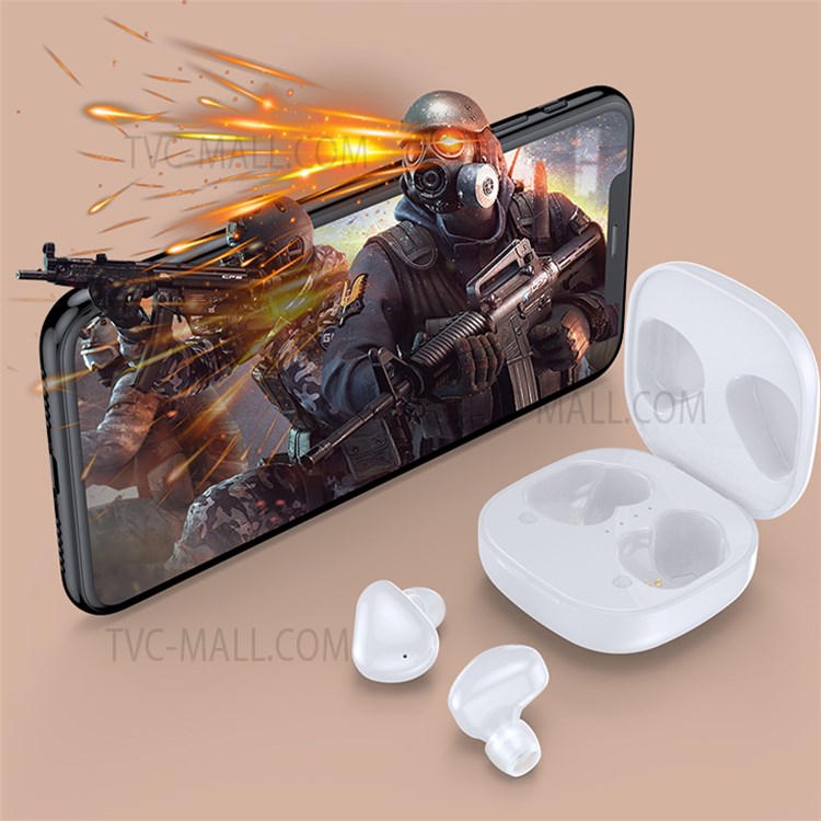A1 TWS Mini Wireless Bluetooth 5.1 In-ear Earphone Touch Stereo Music Calling Gaming Headset - White-2