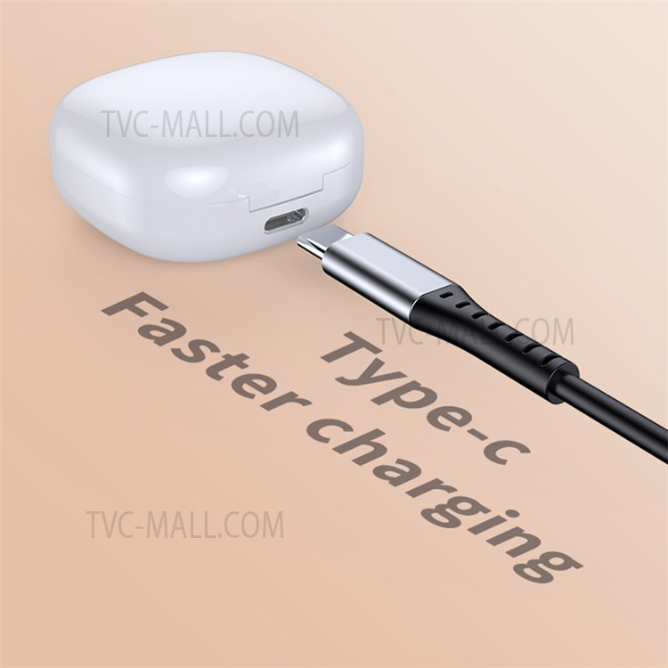 A1 TWS Mini Wireless Bluetooth 5.1 In-ear Earphone Touch Stereo Music Calling Gaming Headset - White-6