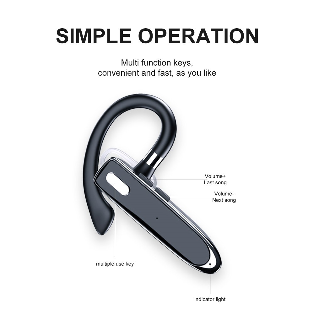 Shopping YYK-530-2 Business Single Ohr Wireless Ohrhook Bluetooth ...