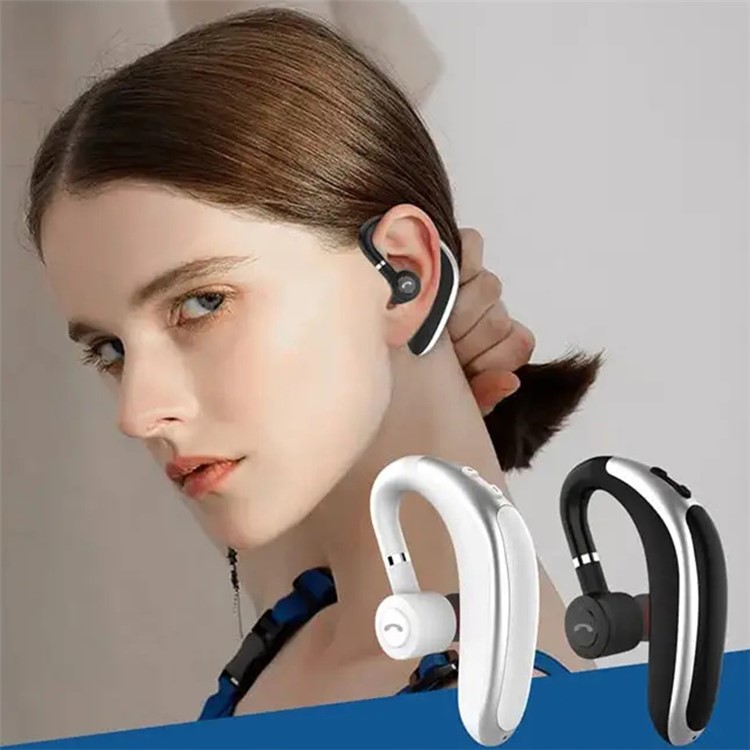 G99 Business Single Ear Wireless Bluetooth Earhook Headset Long Standby Hands-free Call Music Earphone - White-2