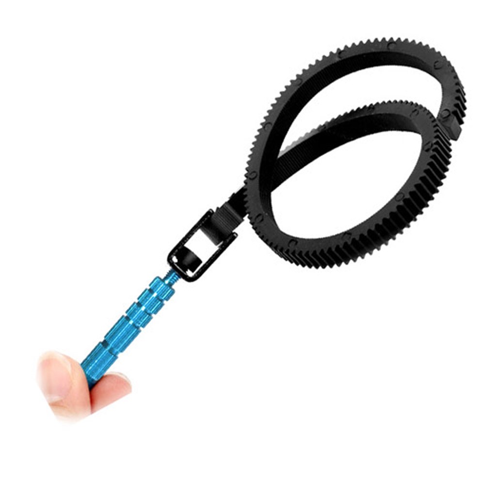 Adjustable Rubber Follow Focus Gear Ring Belt with Aluminum Alloy Grip for SLR DSLR Camera-2