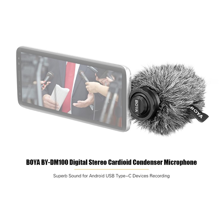 BOYA BY-DM100 Android USB Type-C Device Recording Digital Stereo Condenser Microphone-3