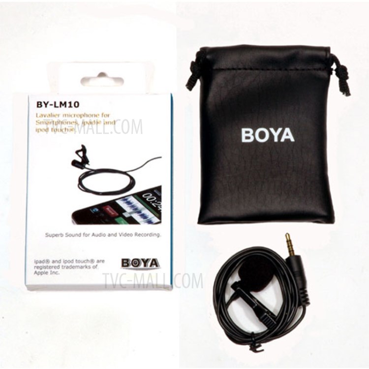 BOYA BY-LM10 Omni-directional Lavalier Microphone Video Recording Microphone-6
