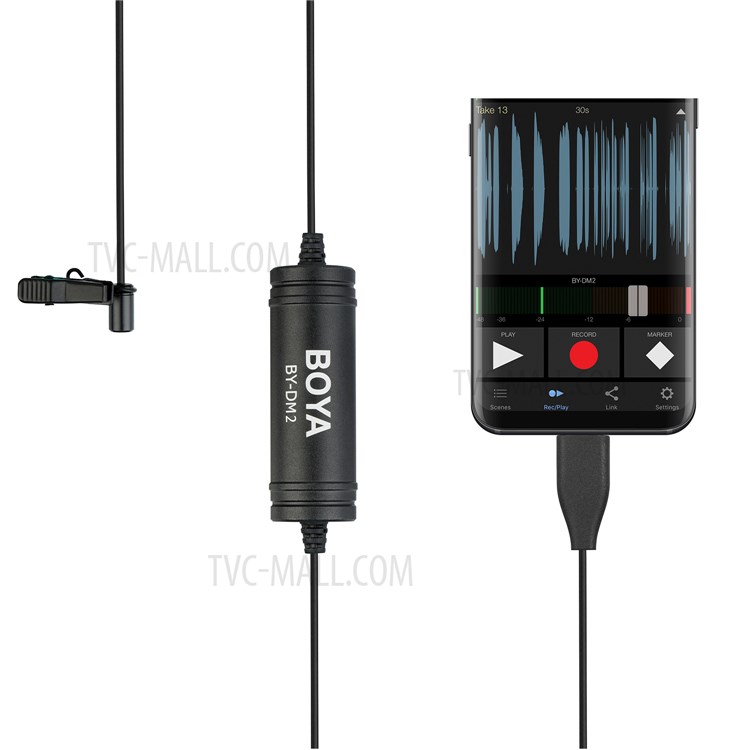 BOYA BY-DM2 Type-C Omnidirectional Microphone Digital Video Recording Microphone-8