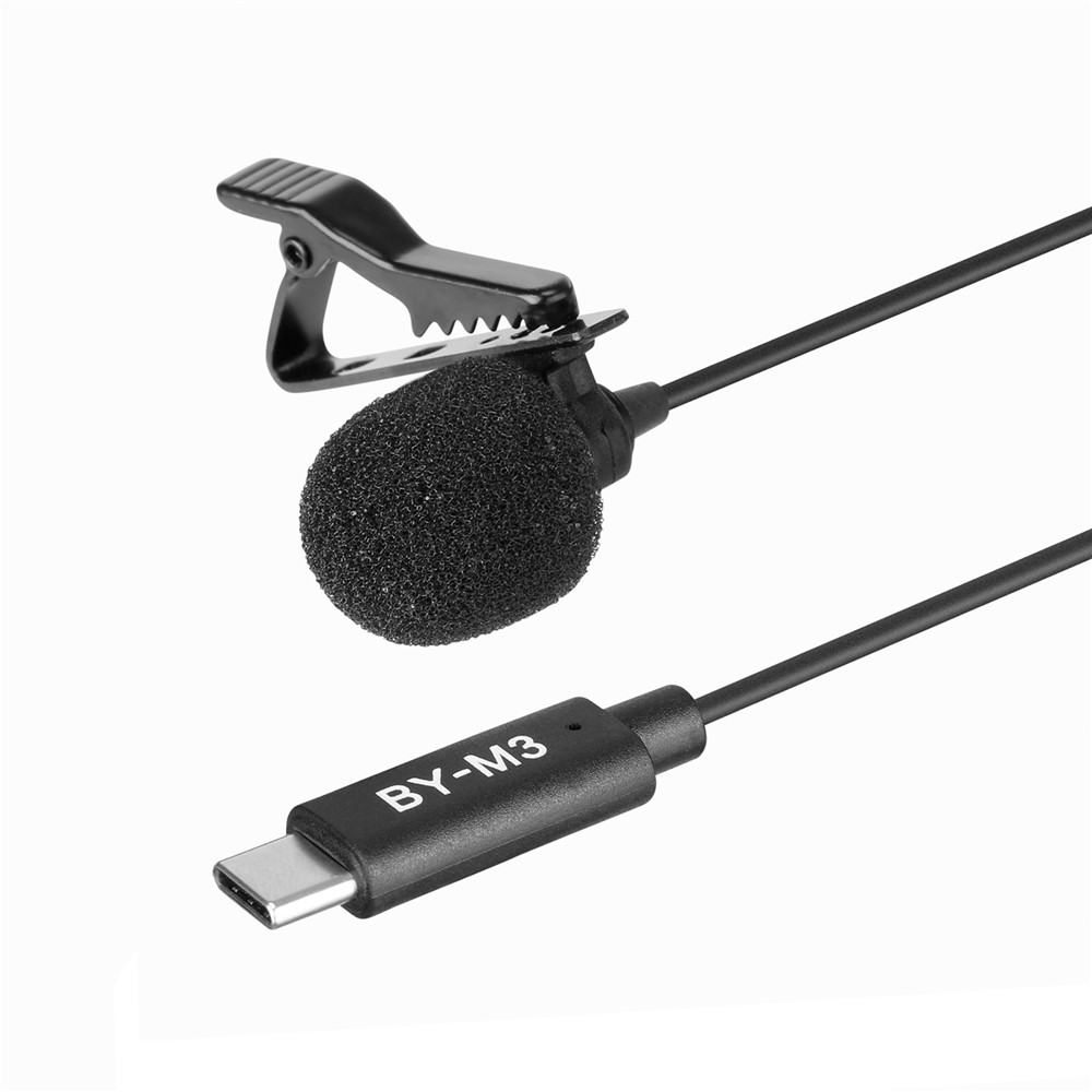 BOYA BY-M3 Omnidirecional Digital De Microfone De Lapela Cabo USB Tipo-c 6 Metros-4