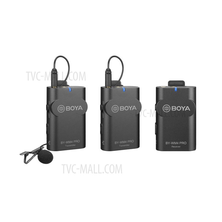 BOYA BY-WM4 Pro K2 2.4G Dual-Channel Digital Wireless Lavalier Microphone-12