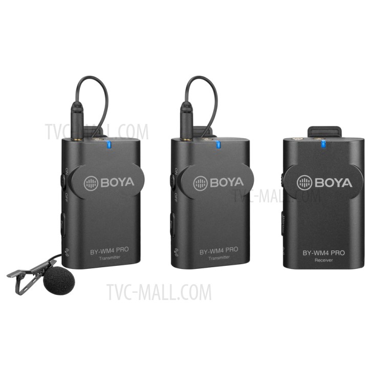 BOYA BY-WM4 Pro K2 2.4G Dual-Channel Digital Wireless Lavalier Microphone-2
